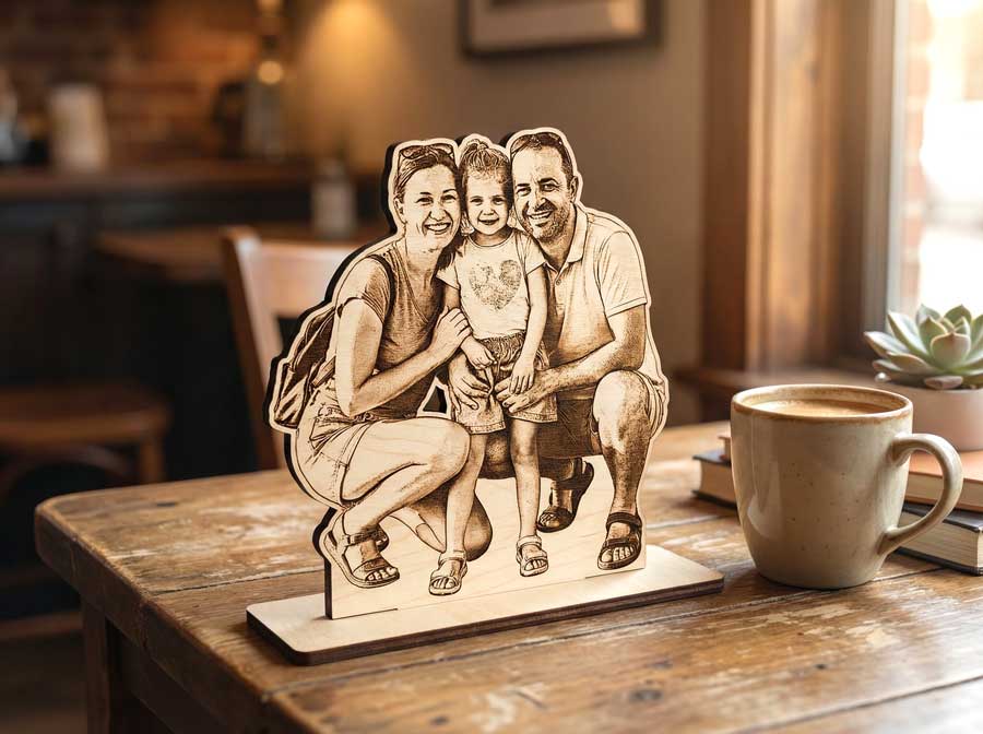 Aile Fotoğrafını Heykel Yap örnek 1