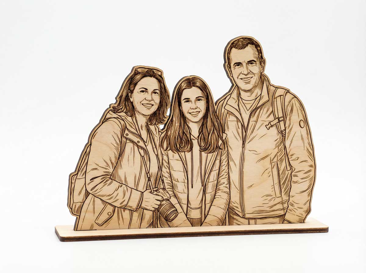 Aile Fotoğrafını Heykel Yap örnek 2