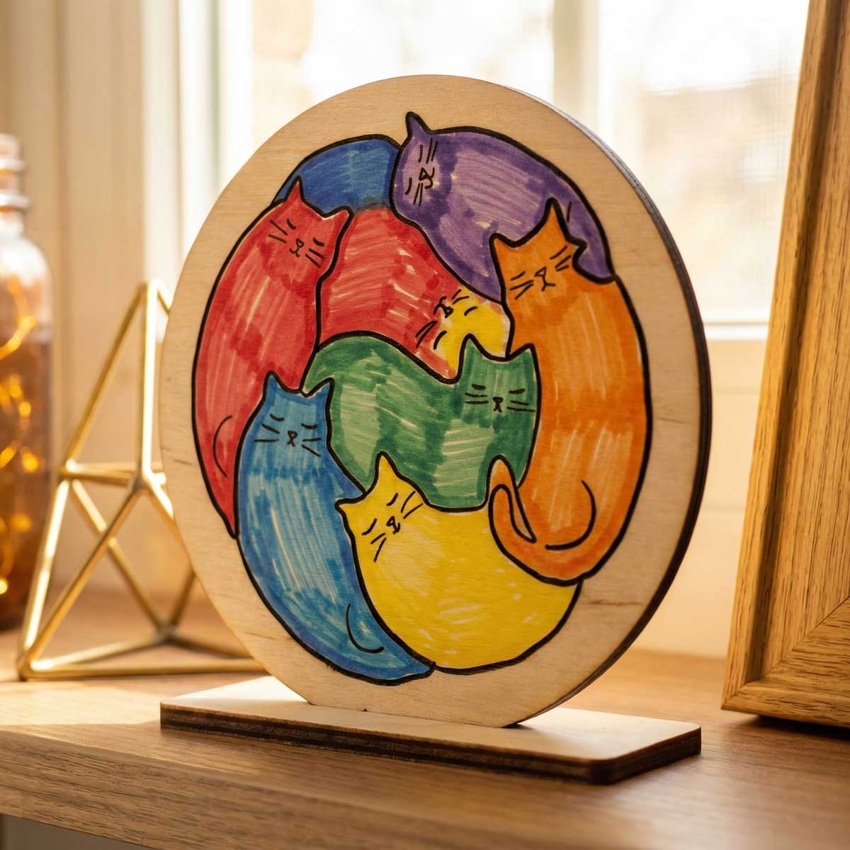 Birleşen Sanat - Kedi örnek 3